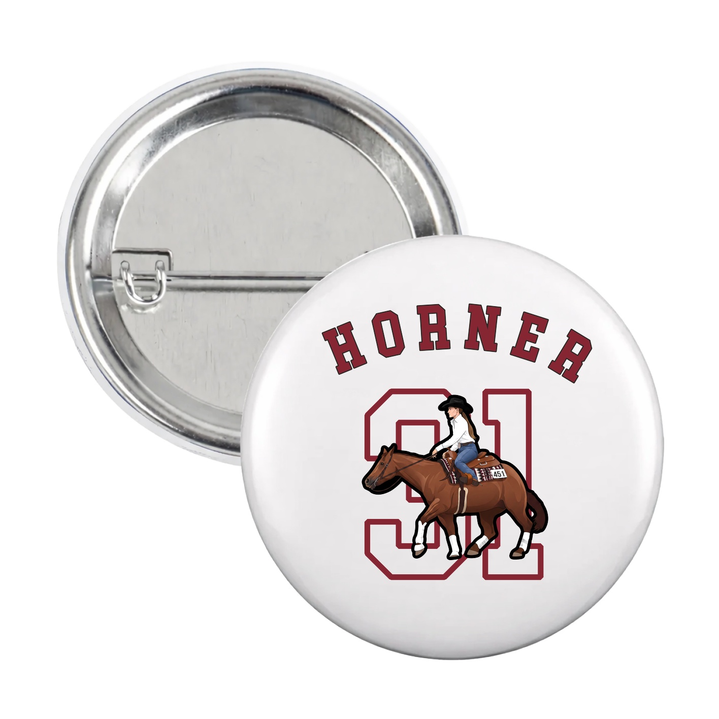 Game Day Button — Shirsey Arch in White