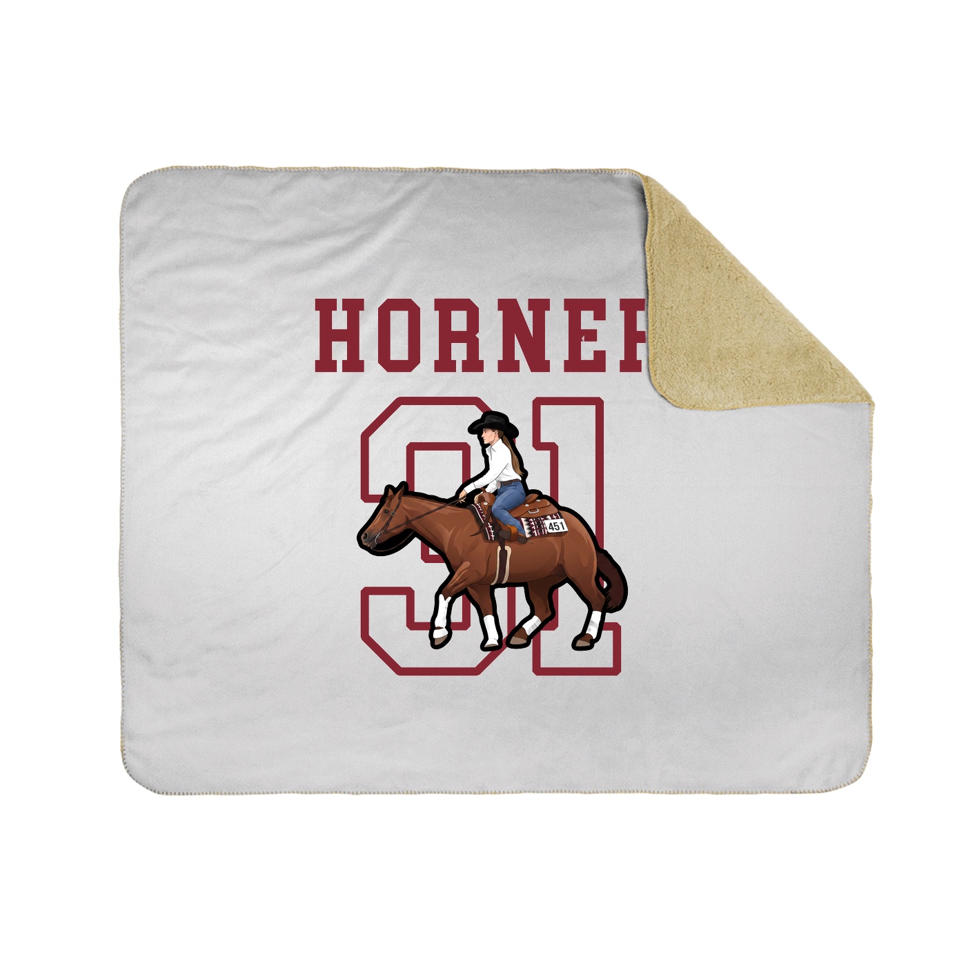 Throw Blanket — Shirsey in White