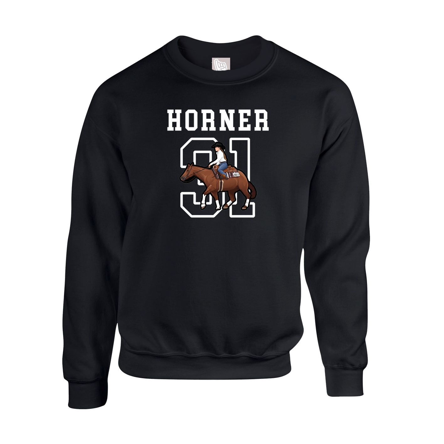 Fleece Crew — Shirsey in Black