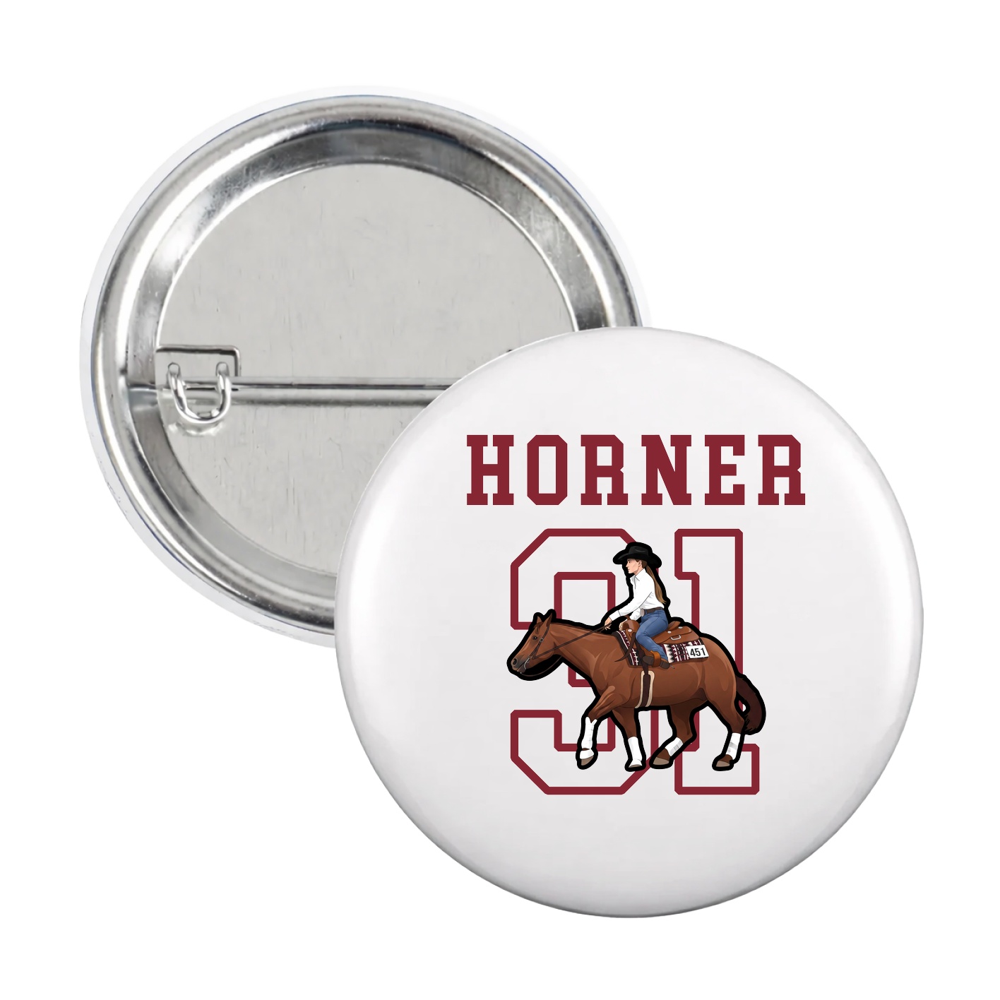 Game Day Button — Shirsey in White