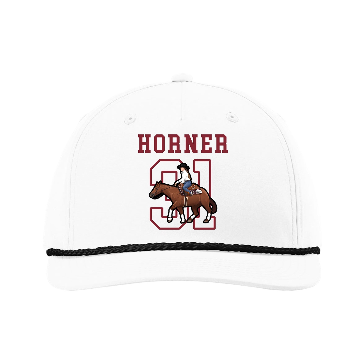 Five-Panel Classic Rope Cap — Shirsey in White