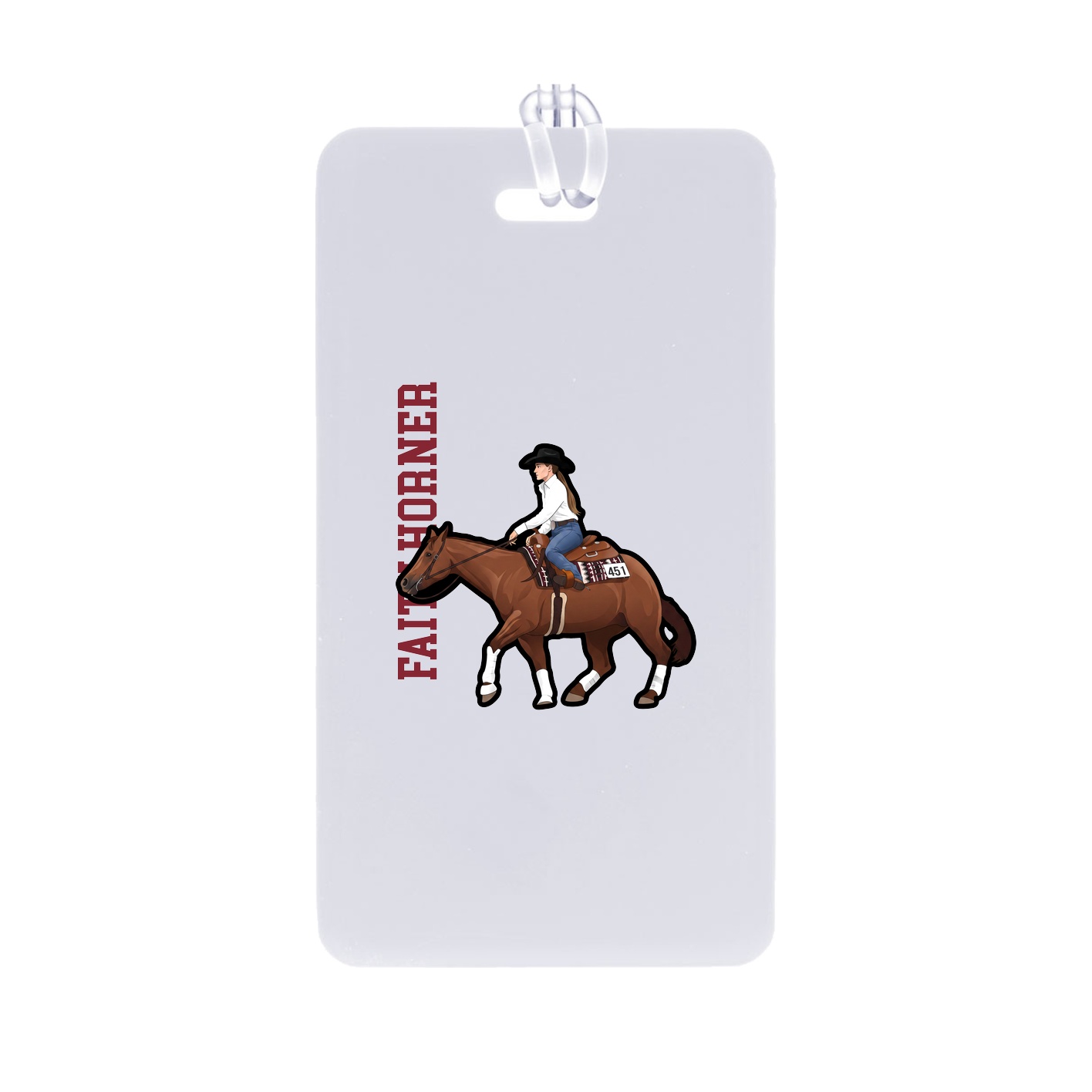 Bag Tag — Name Vertical in Classic