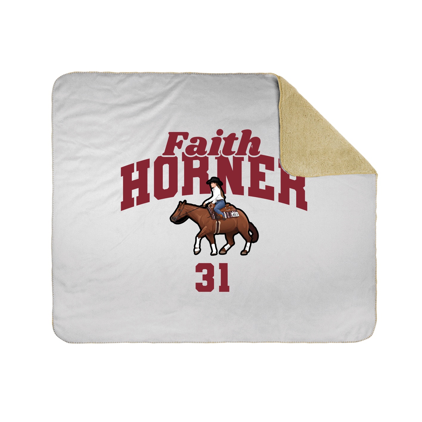 Throw Blanket — Signature Arch in White