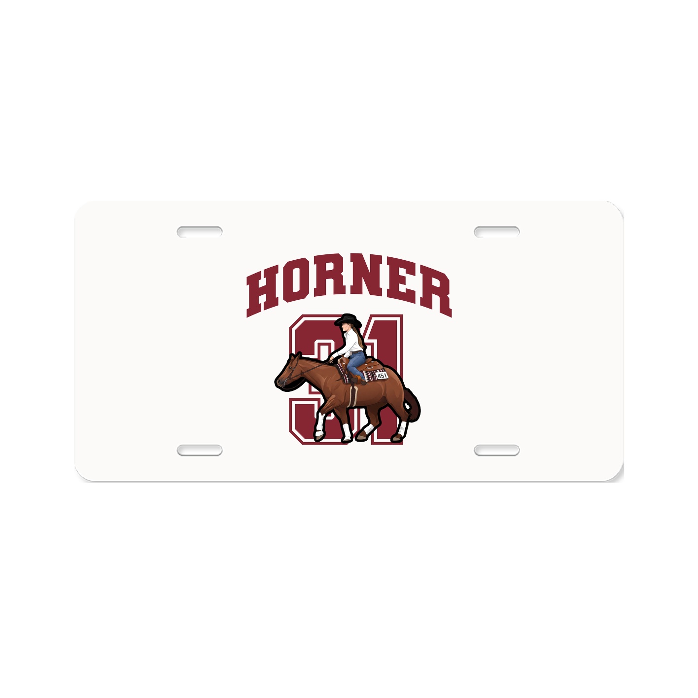 License Plate — Number in Classic