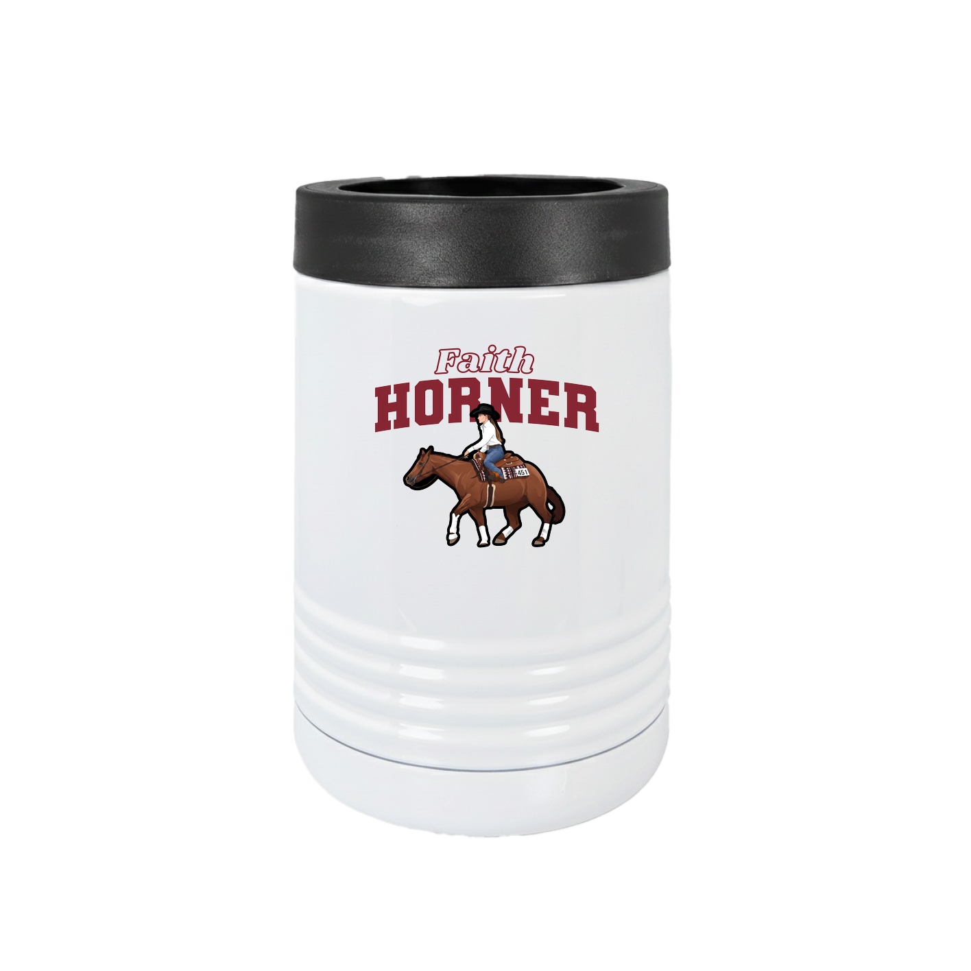 Beverage Holder — Name Arch in White