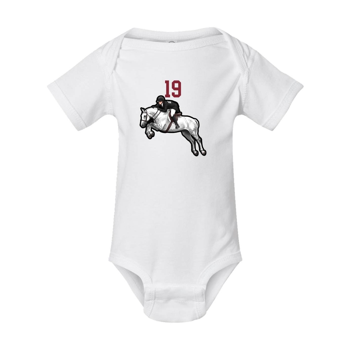 Baby Onesie — Number Top in White