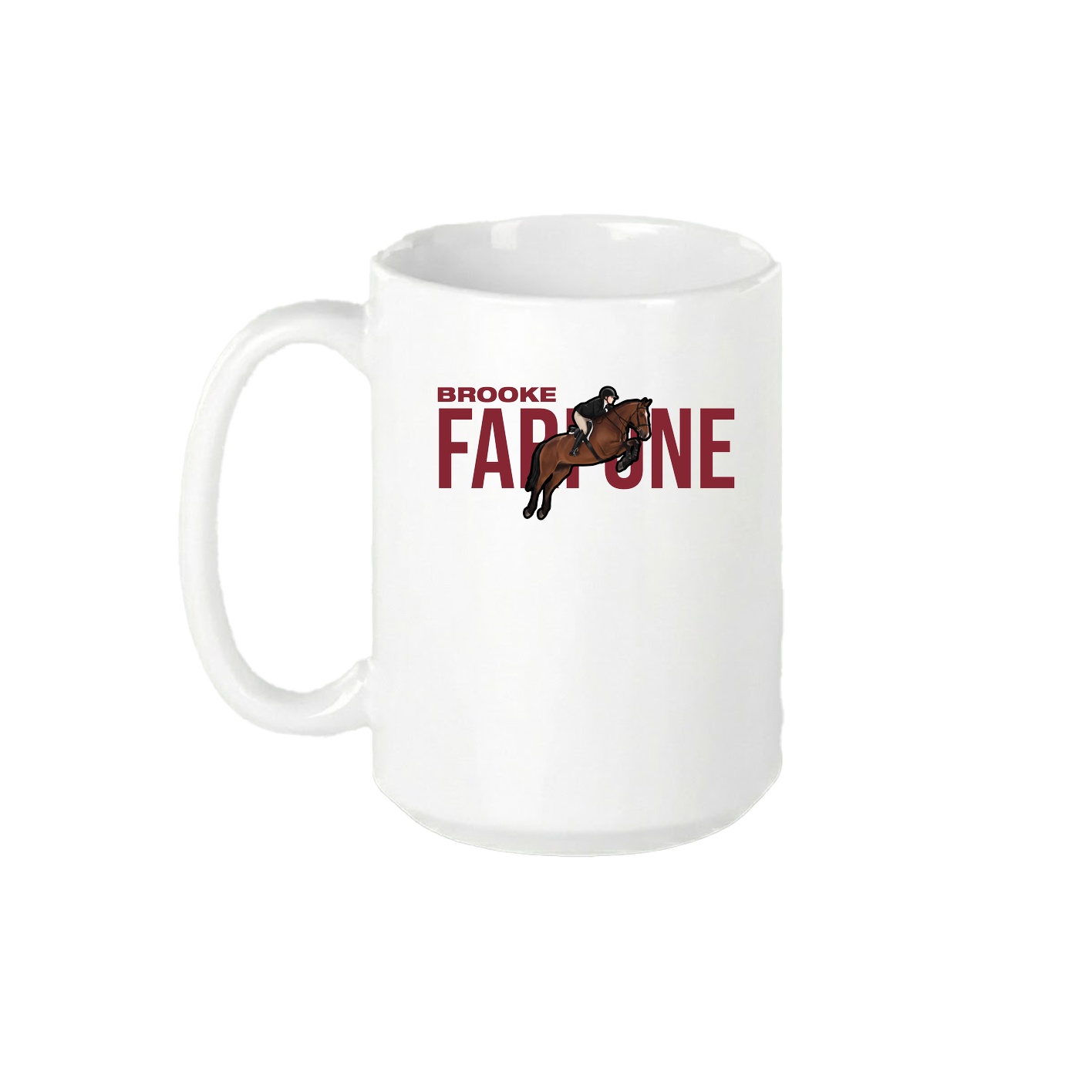 15oz Coffee Mug — Player Name in White