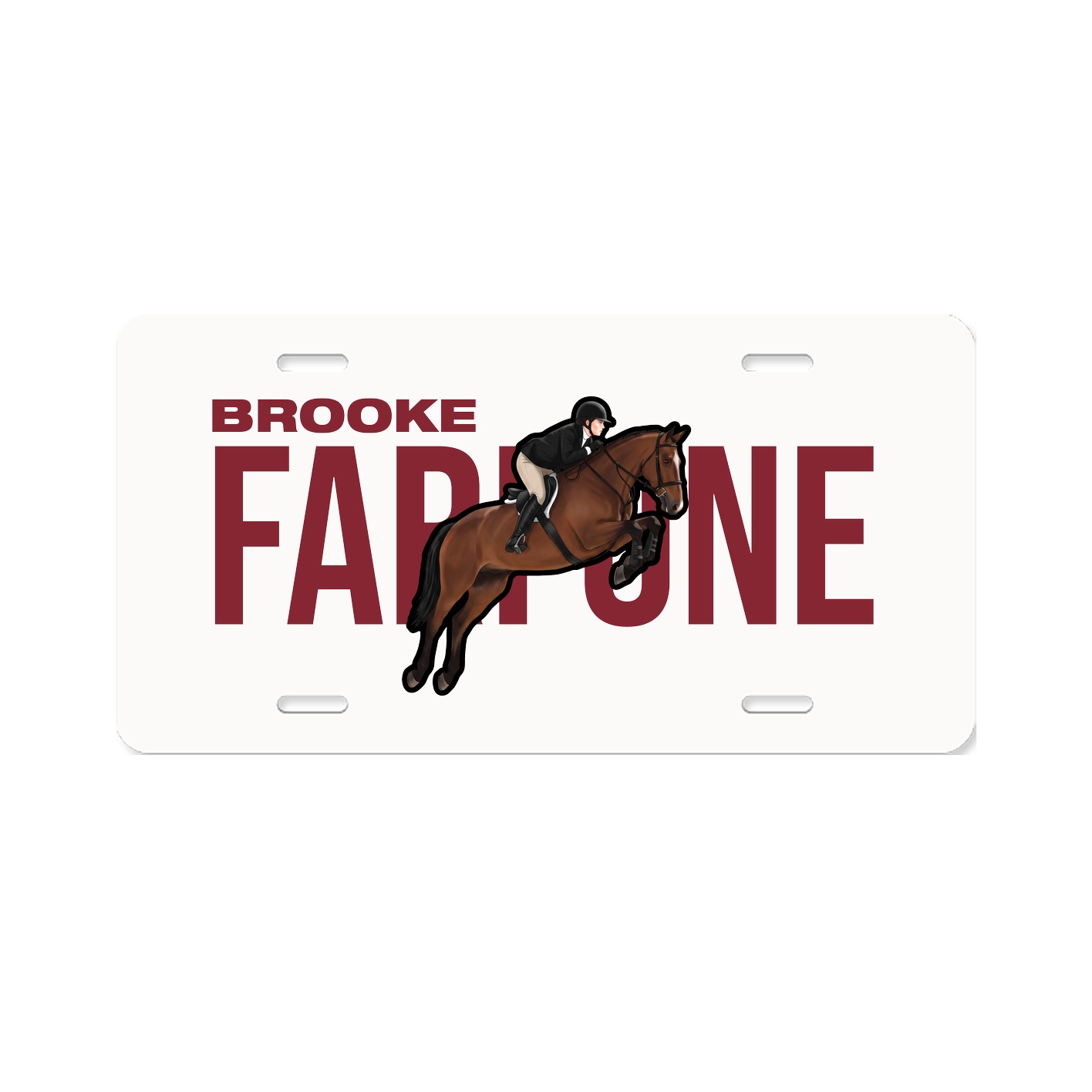 License Plate — Player Name in Classic