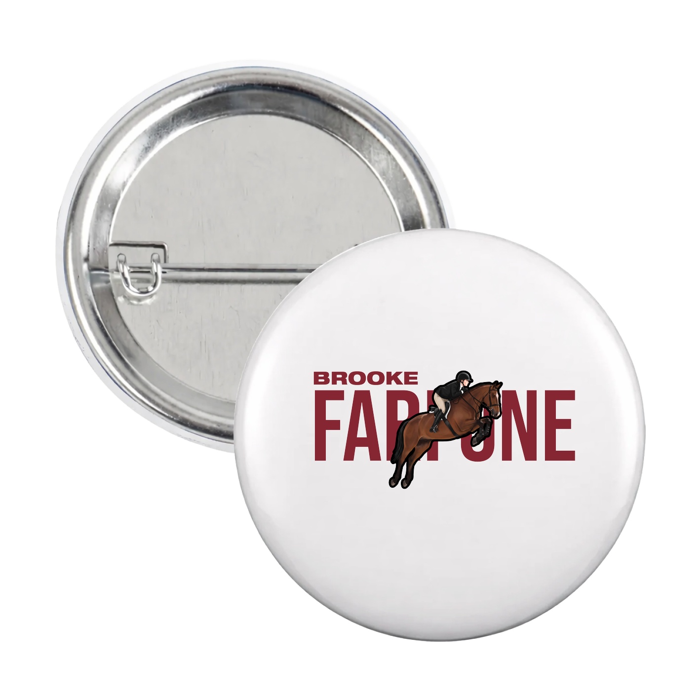 Game Day Button — Player Name in White