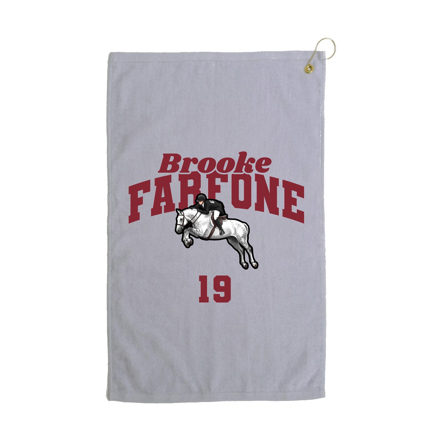 Golf Towel — Signature Arch in Grey