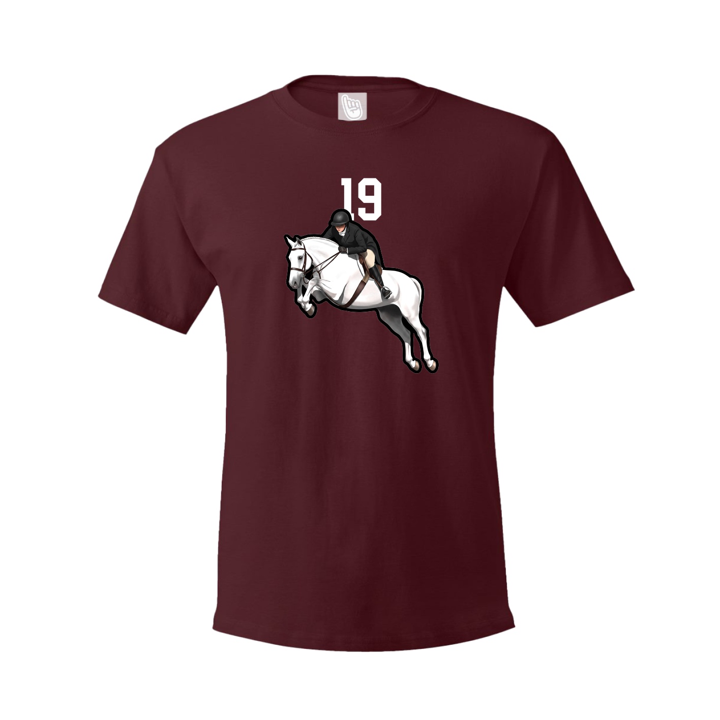 Tee — Number Top in Maroon