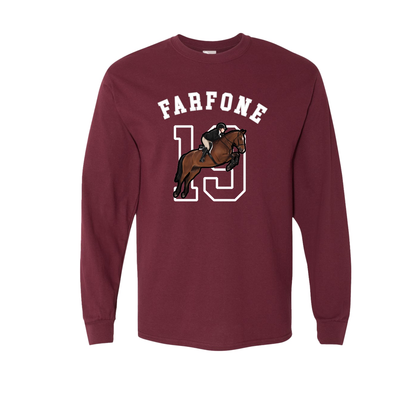 Long Sleeve Tee — Shirsey Arch in Maroon