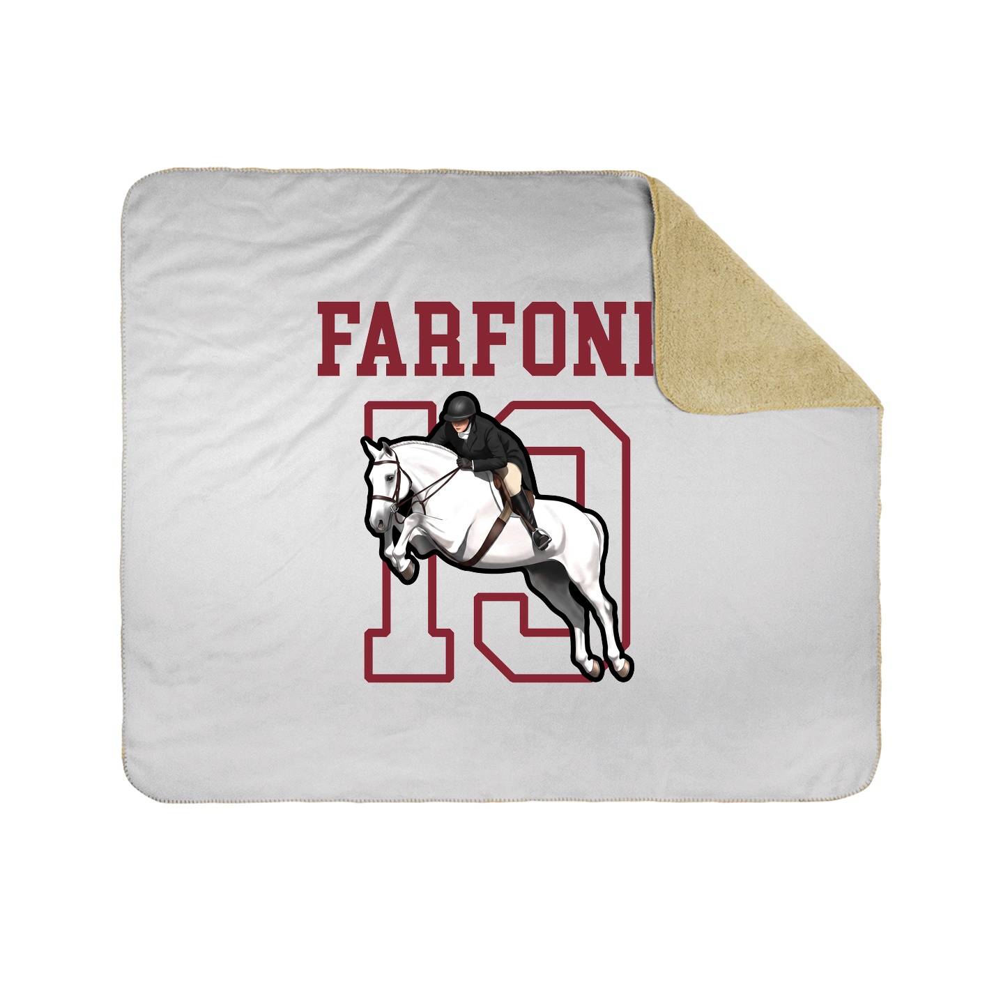 Throw Blanket — Shirsey in White