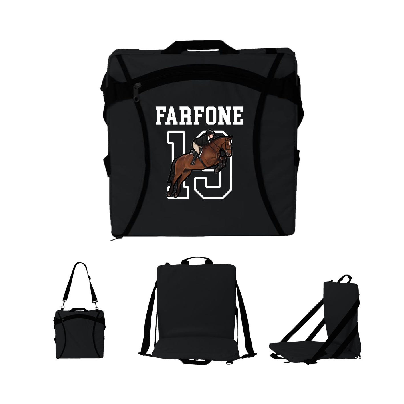 Folding Stadium Seat — Shirsey in Black