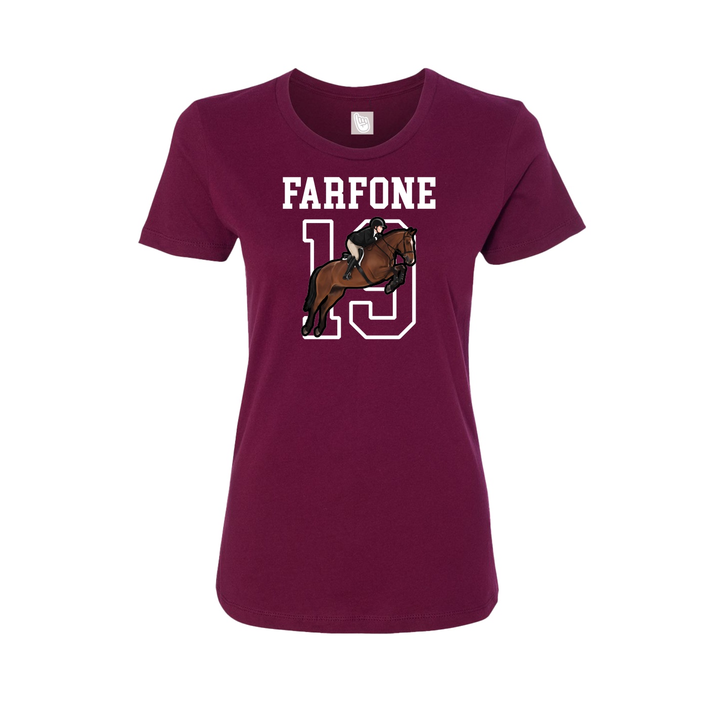 Fitted Women's Tee — Shirsey in Maroon