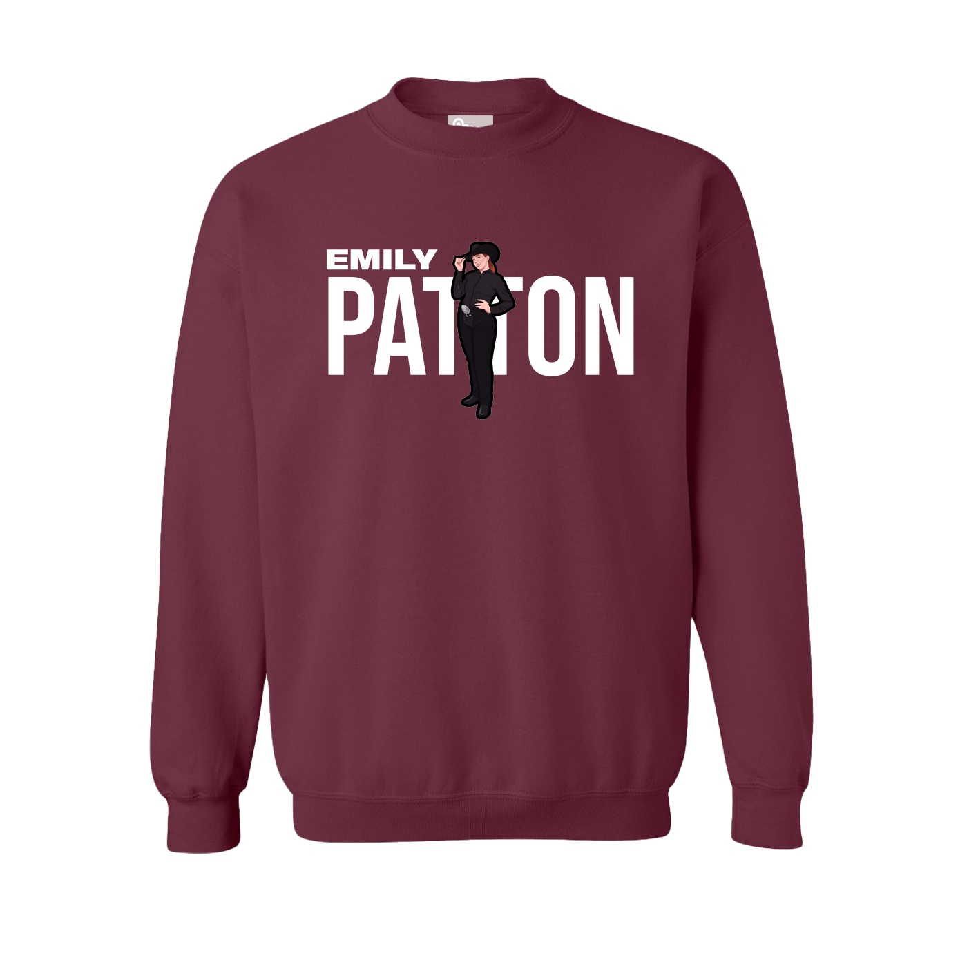 Fleece Crew — Player Name in Maroon