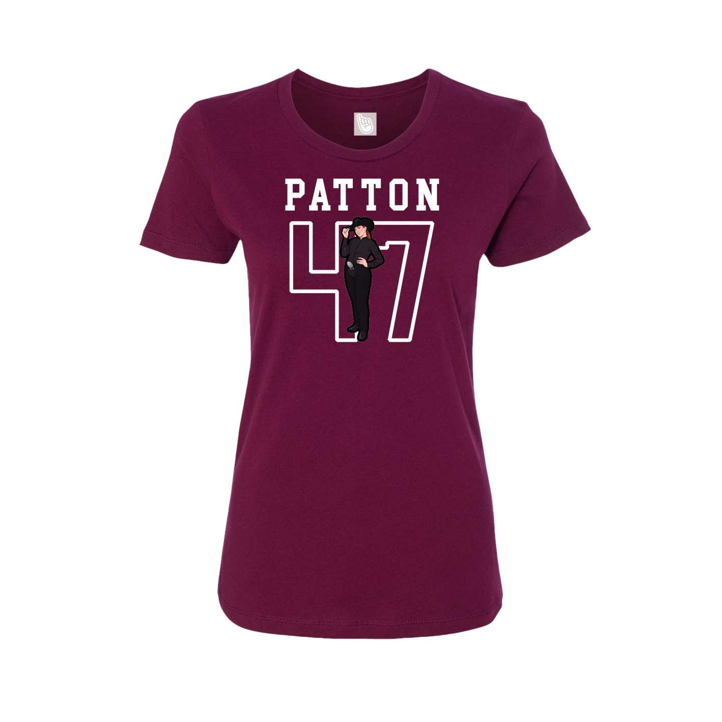 Fitted Women's Tee — Shirsey in Maroon