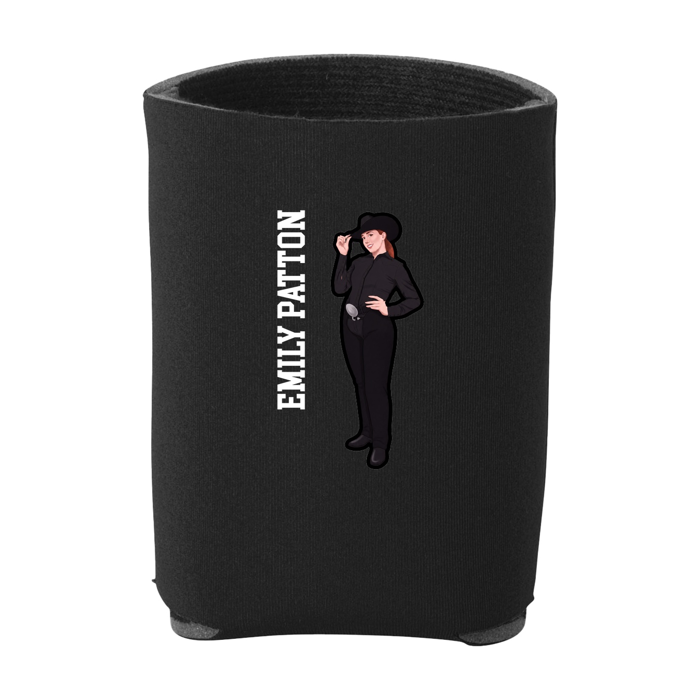 Can Holder — Name Vertical in Black