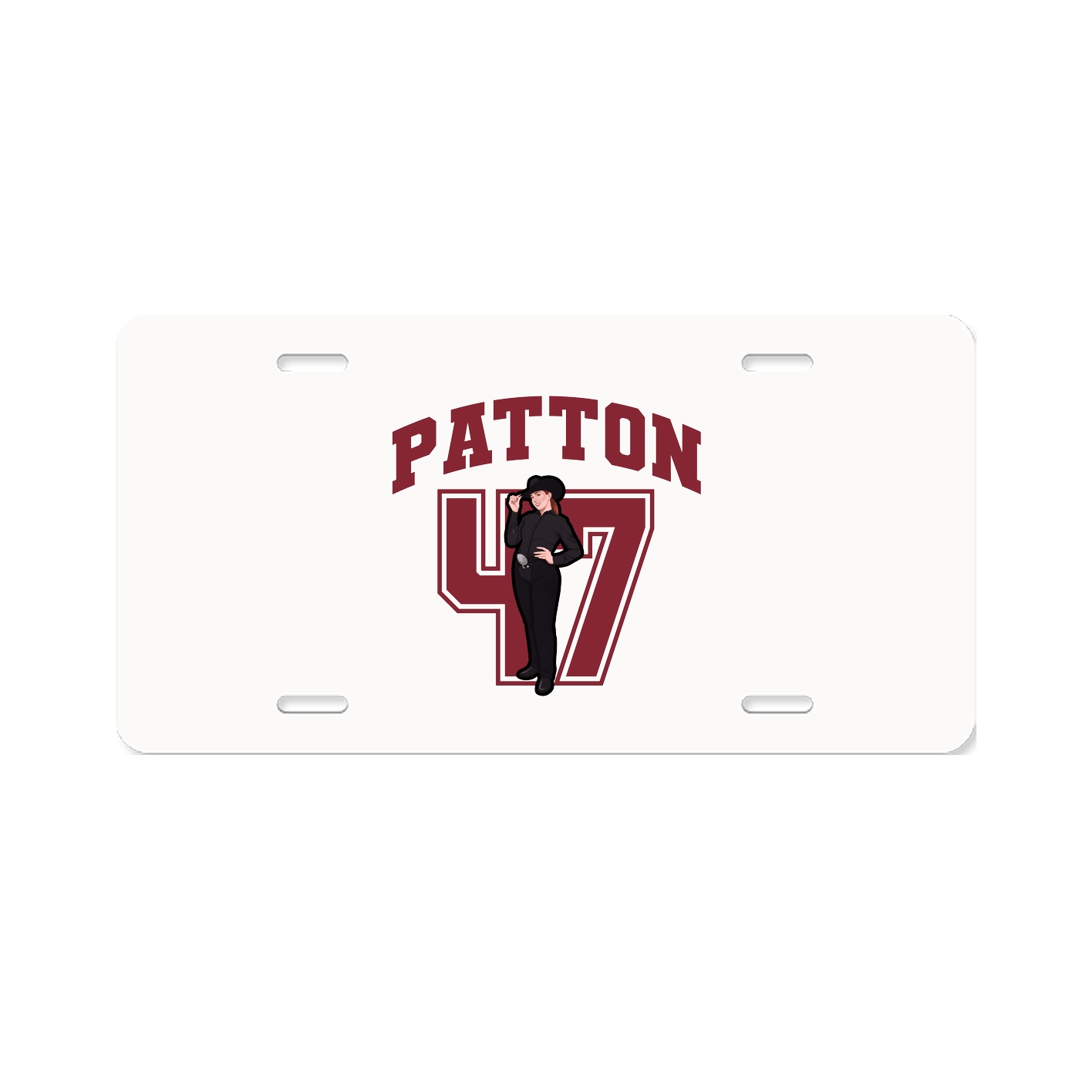 License Plate — Number in Classic
