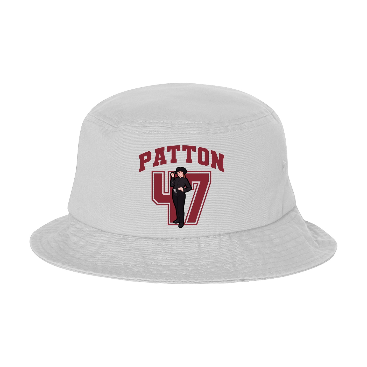 Bucket Cap — Number in White