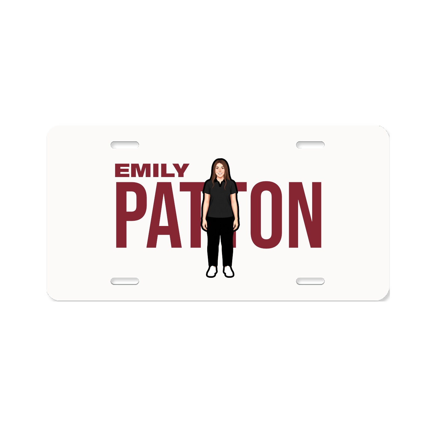 License Plate — Player Name in Classic