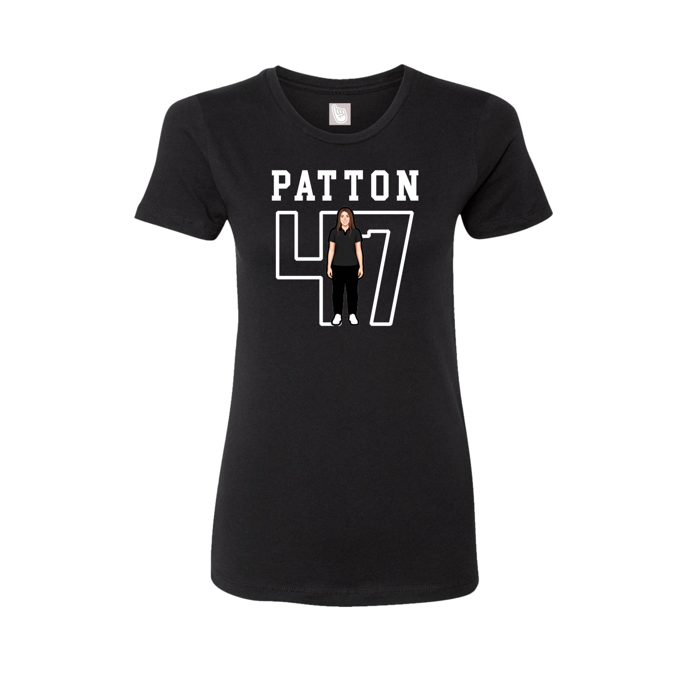 Fitted Women's Tee — Shirsey in Black