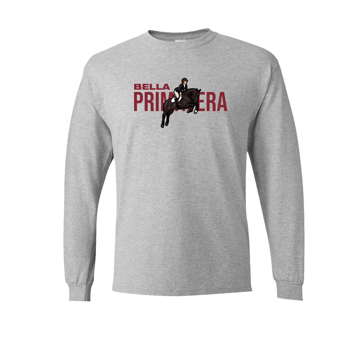Long Sleeve Tee — Player Name in Grey