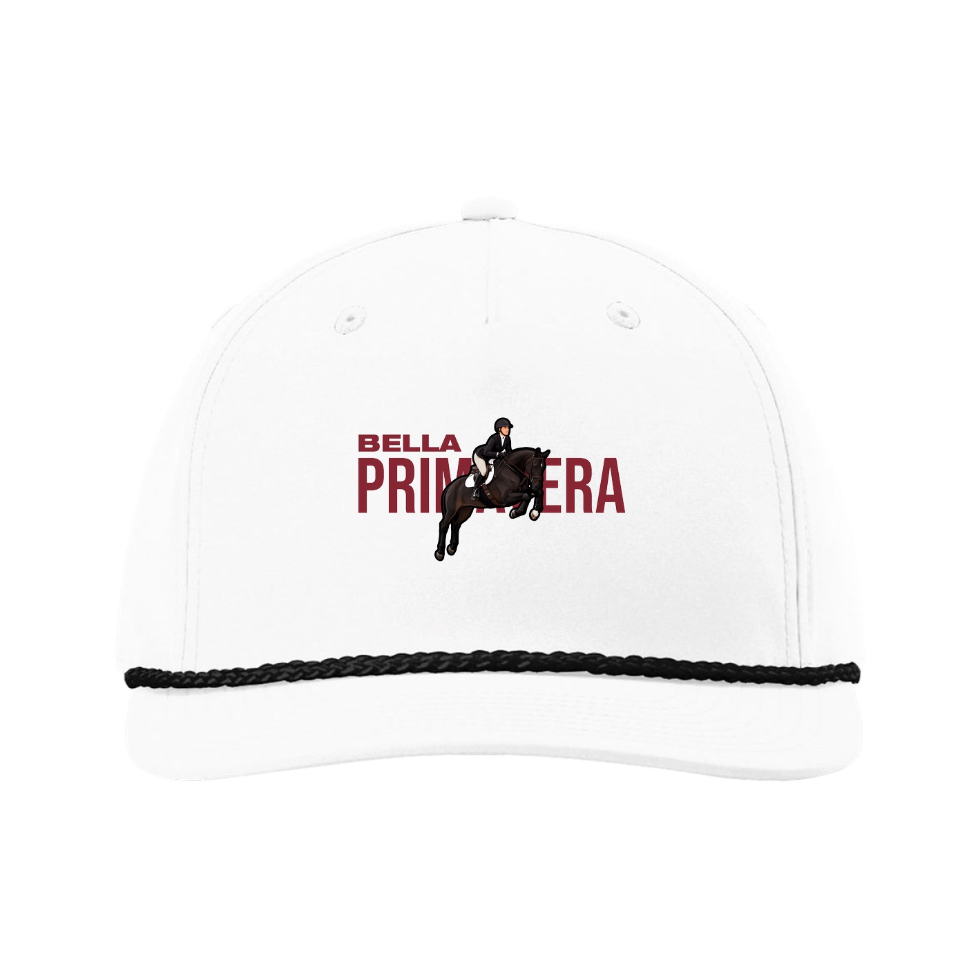 Five-Panel Classic Rope Cap — Player Name in White