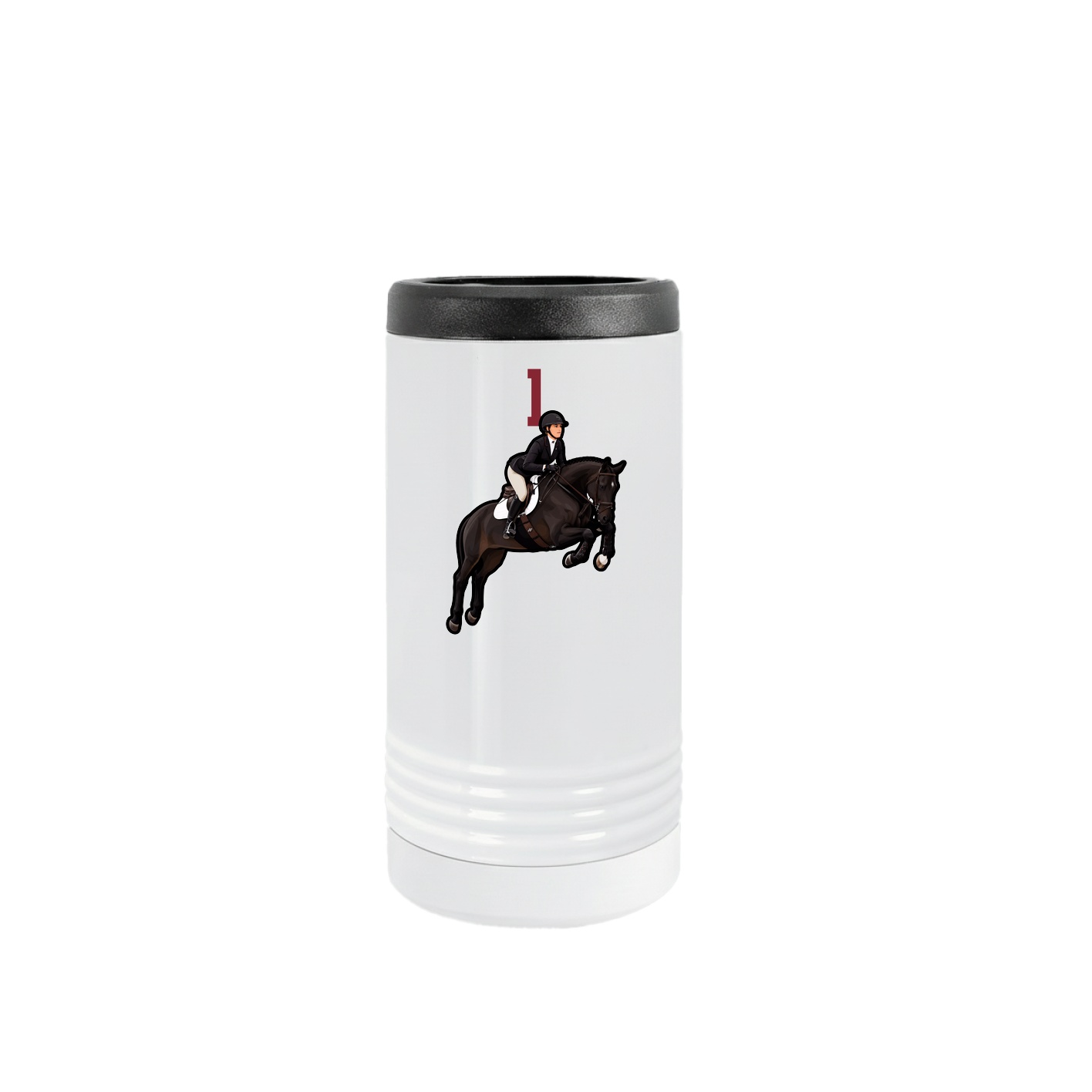 Slim Beverage Holder — Number Top in White