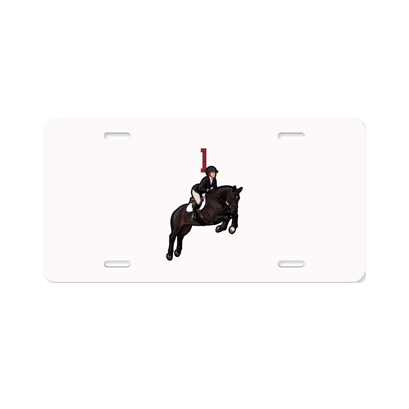 License Plate — Number Top in Classic