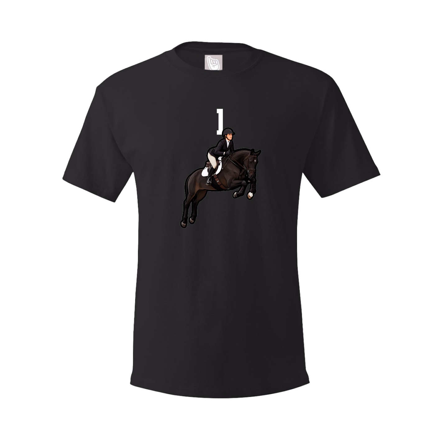 Youth Tee — Number Top in Black