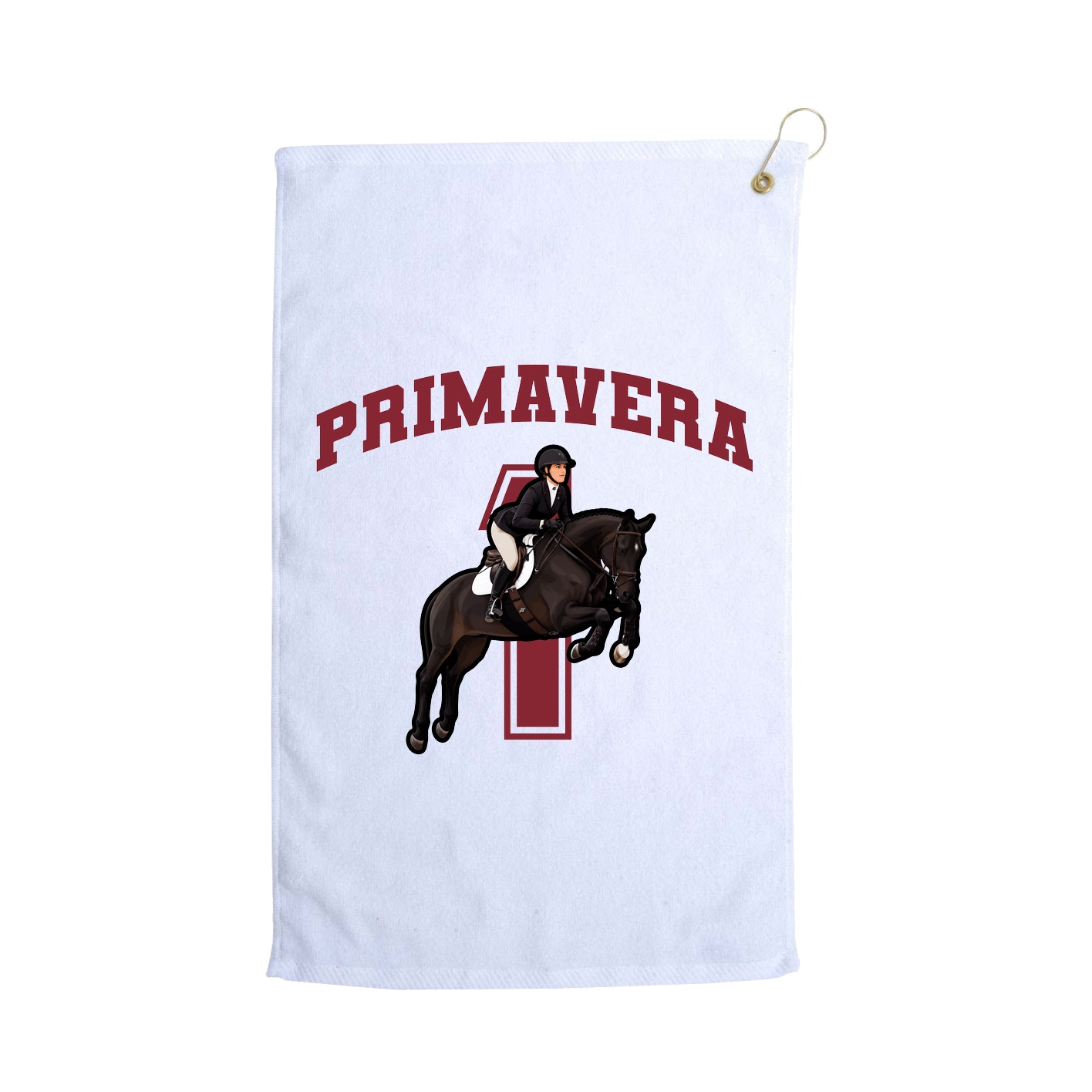 Golf Towel — Number in White