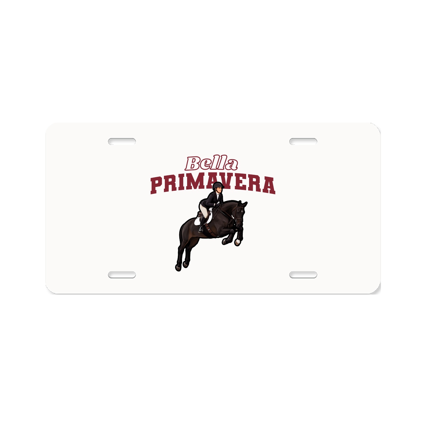 License Plate — Name Arch in Classic