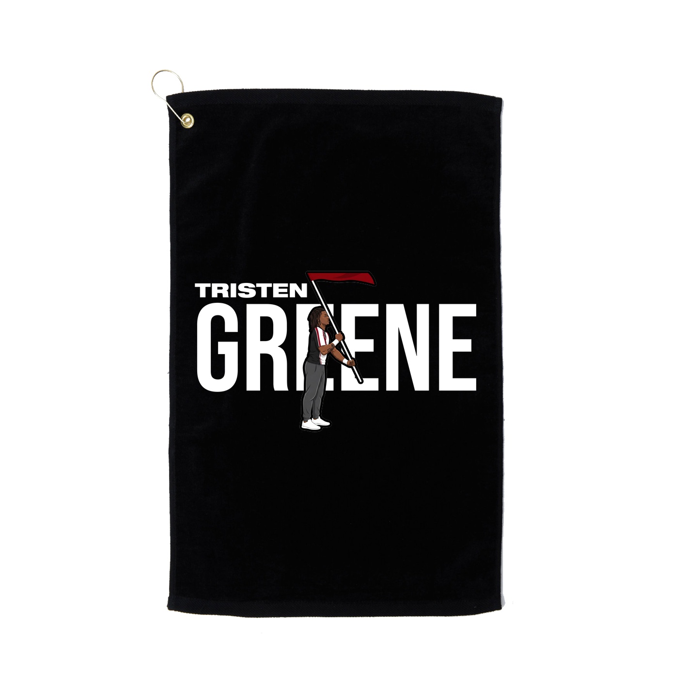 Golf Towel — Player Name in Black