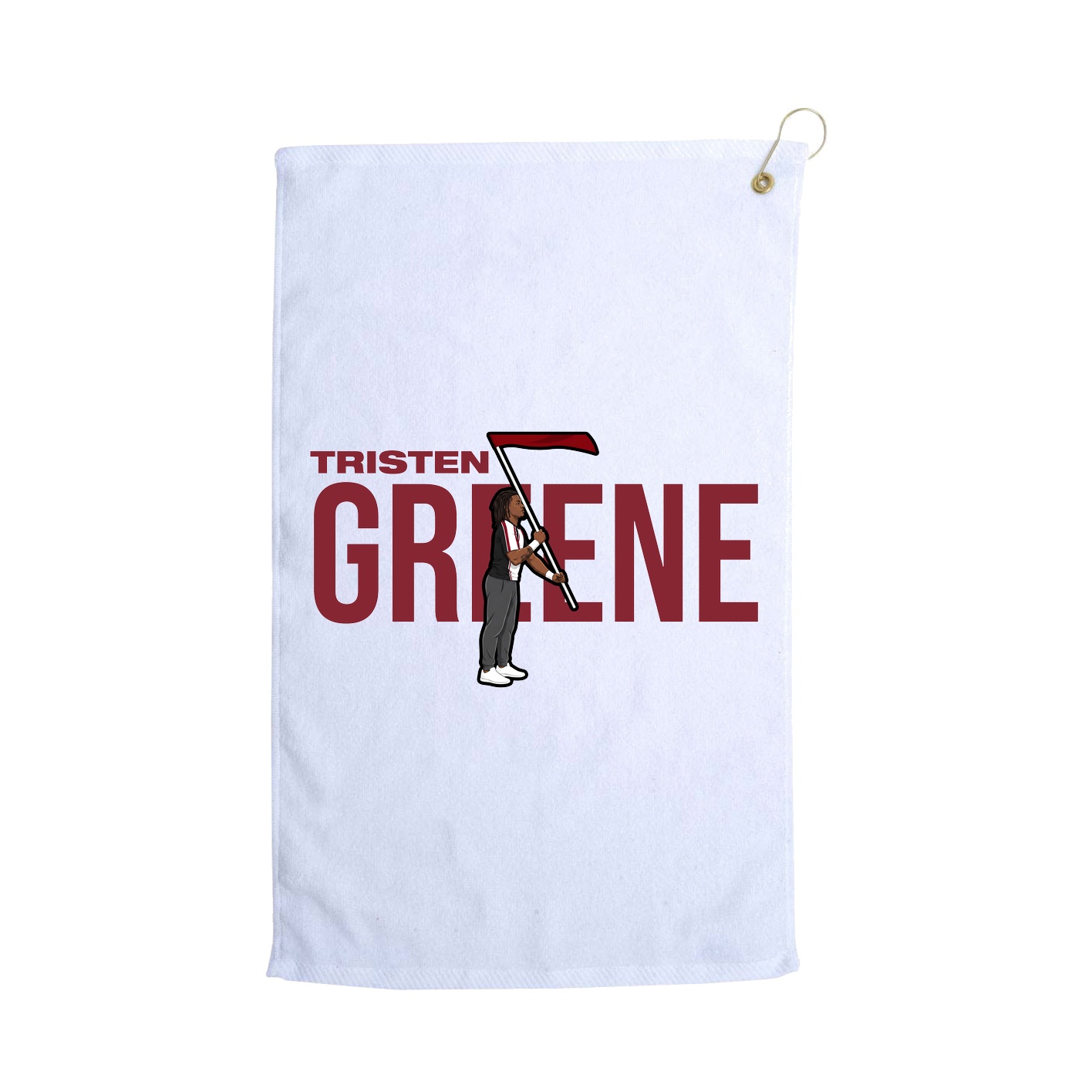 Golf Towel — Player Name in White
