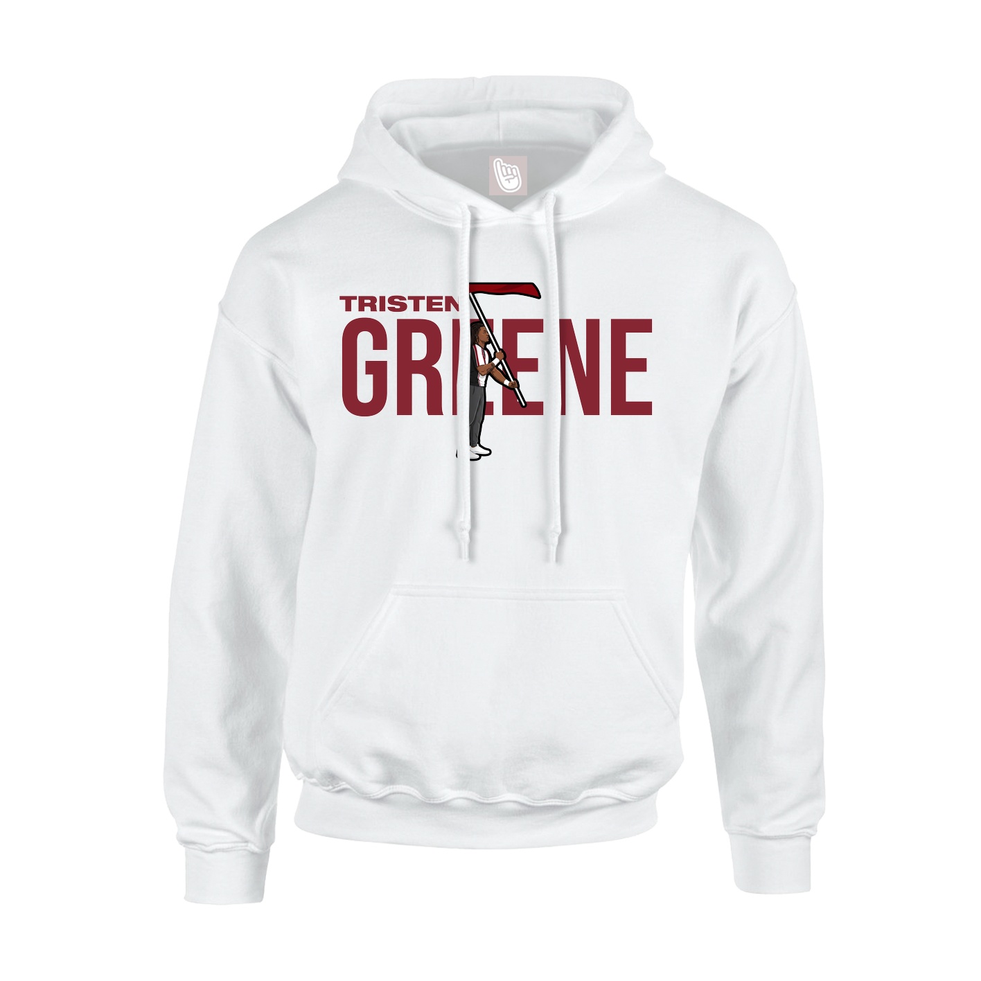 Youth Hoodie — Player Name in White