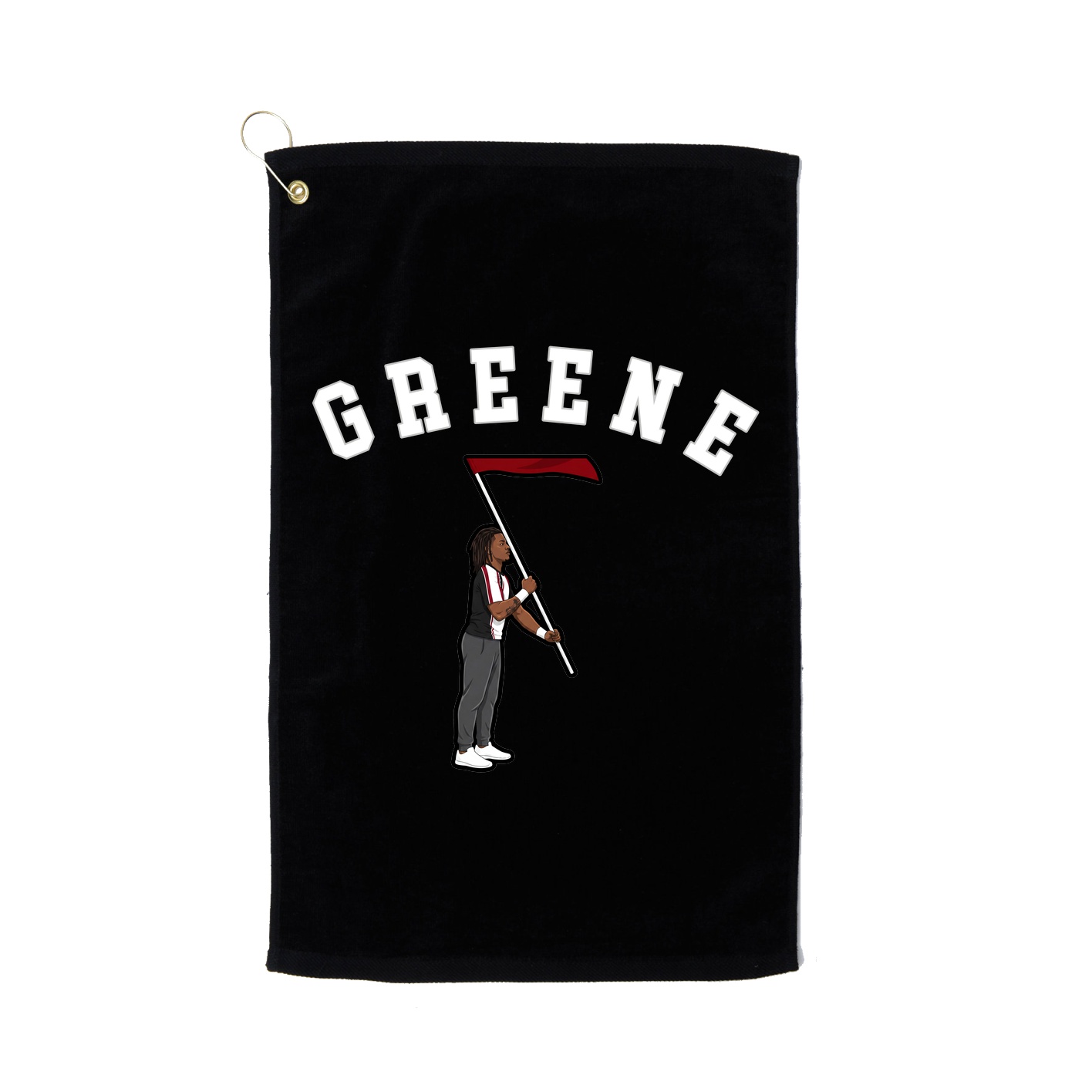 Golf Towel — Shirsey Arch in Black