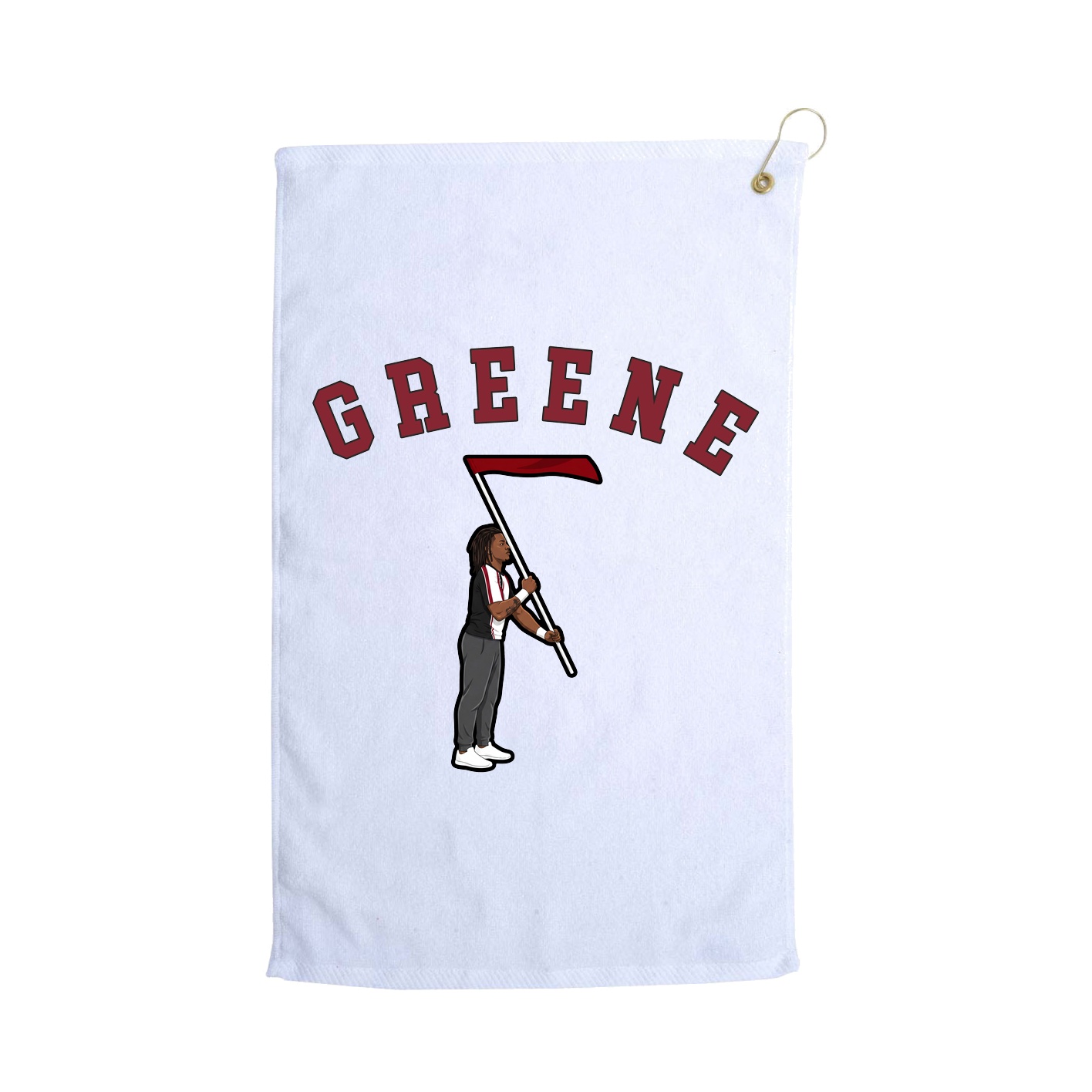 Golf Towel — Shirsey Arch in White