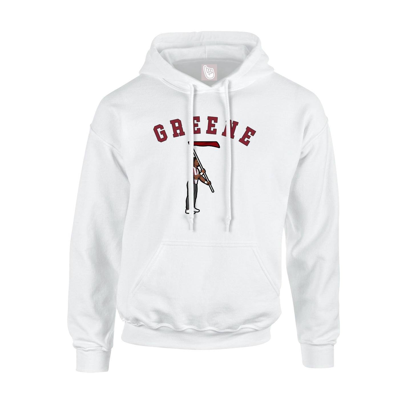 Hoodie — Shirsey Arch in White
