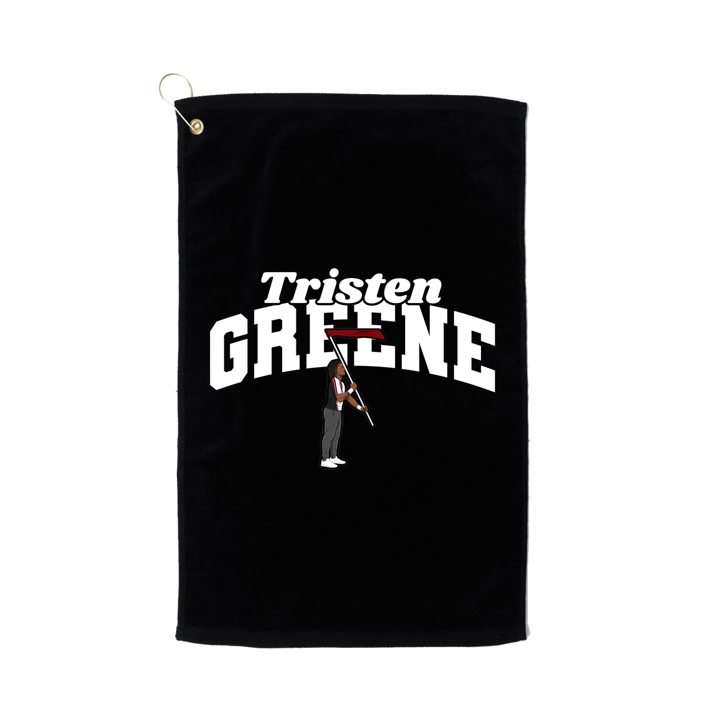 Golf Towel — Signature Arch in Black