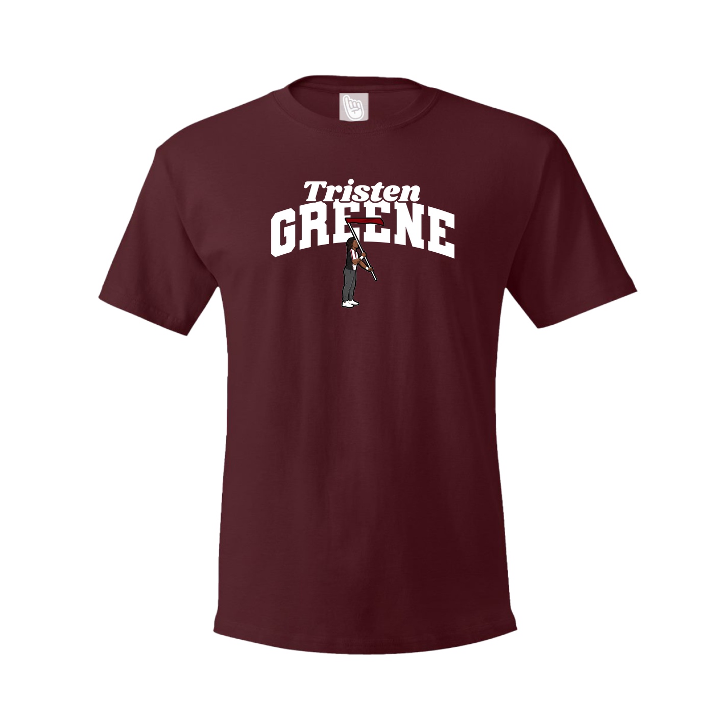 Tee — Signature Arch in Maroon