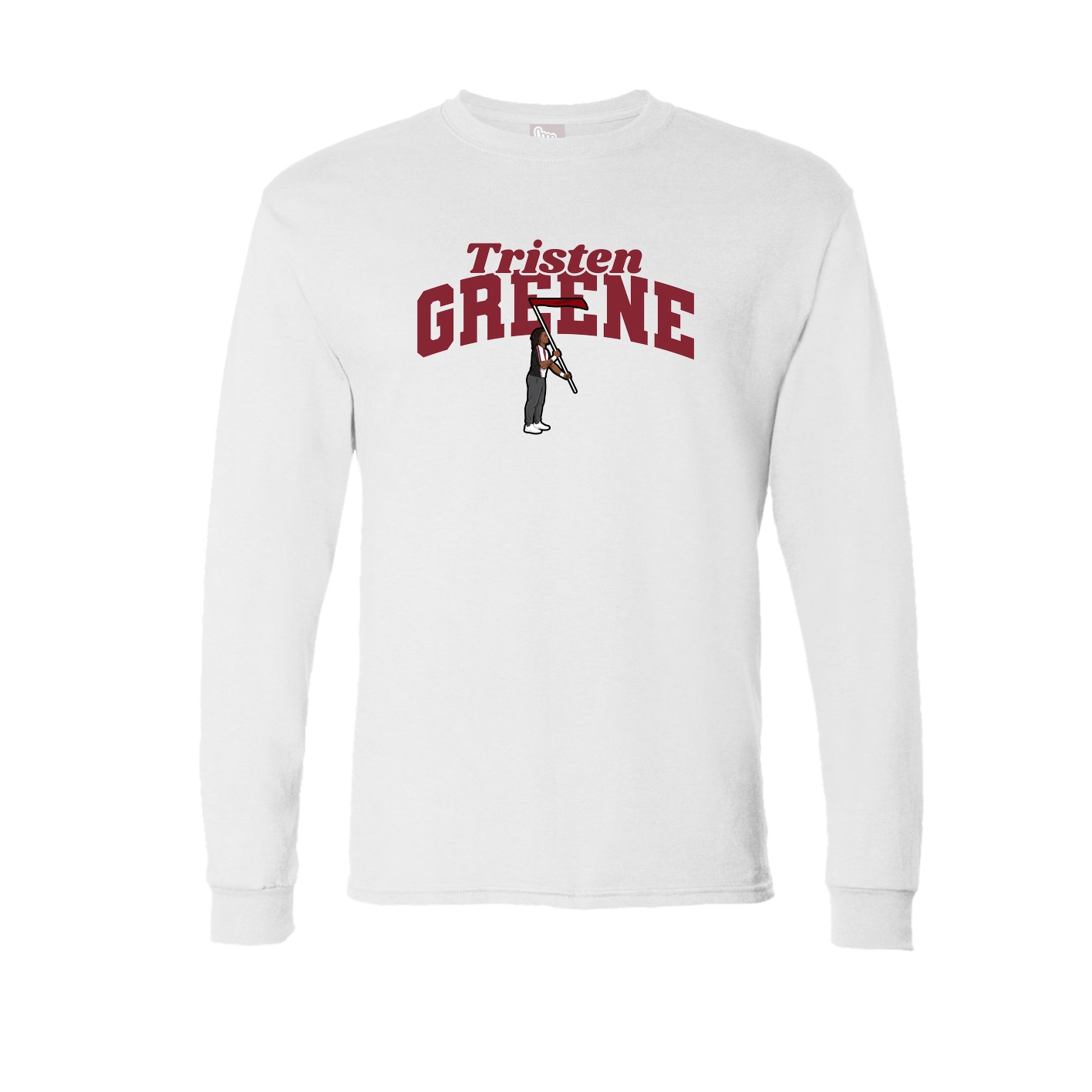 Long Sleeve Tee — Signature Arch in White