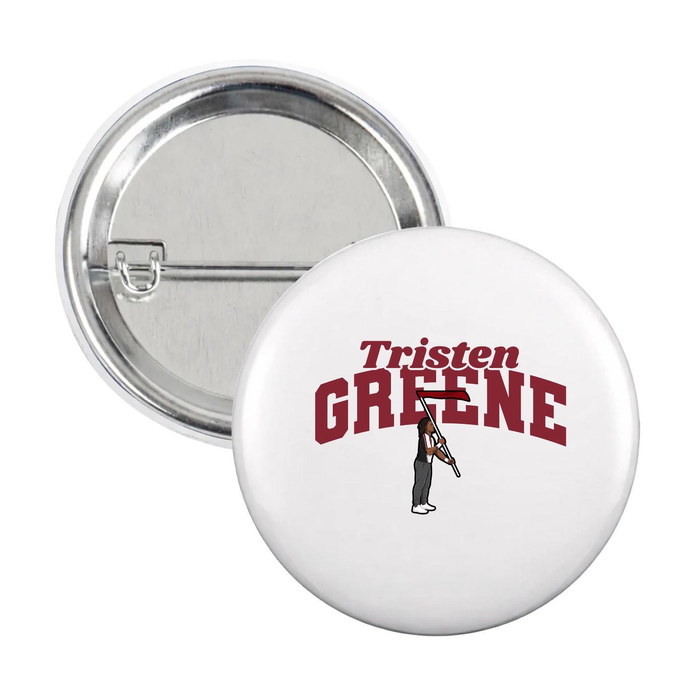 Game Day Button — Signature Arch in White
