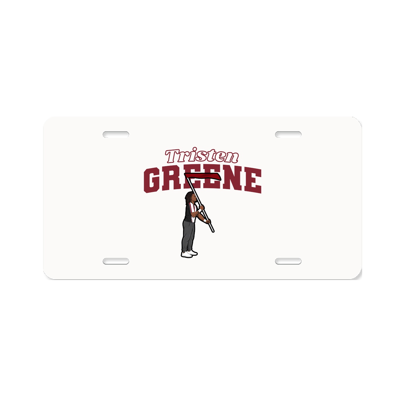 License Plate — Name Arch in Classic