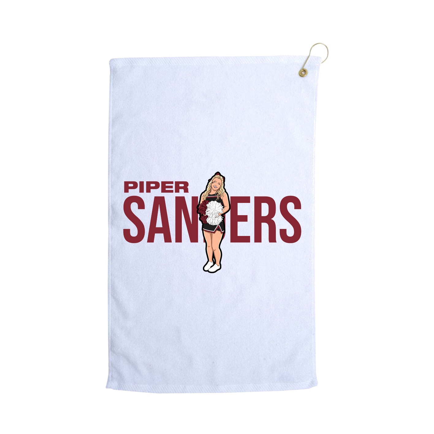 Golf Towel — Player Name in White