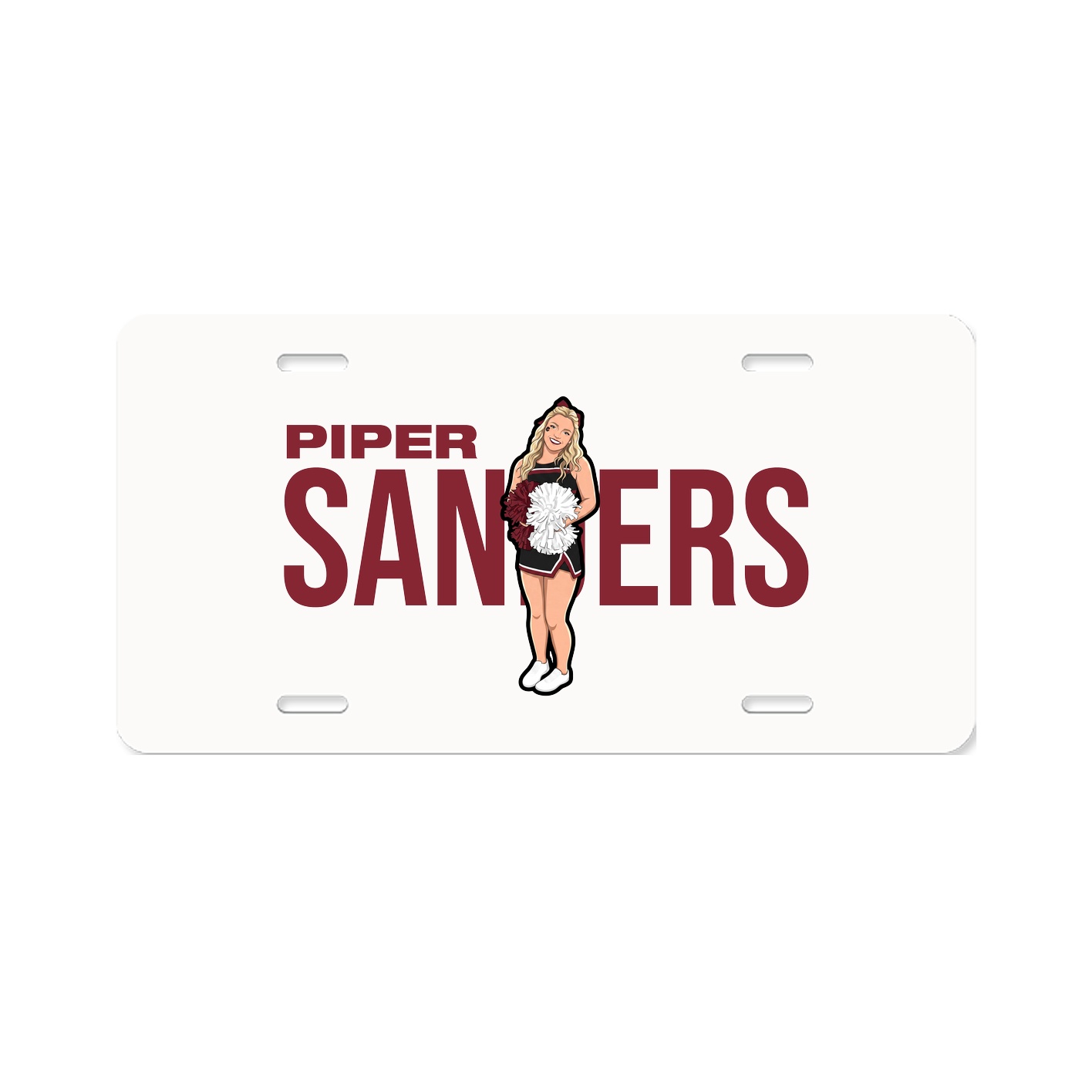 License Plate — Player Name in Classic