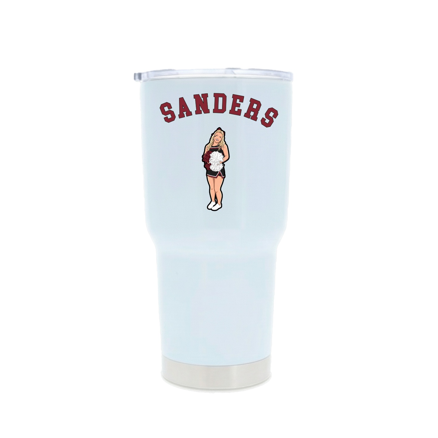 30oz Stainless Steel Tumbler — Shirsey Arch in White