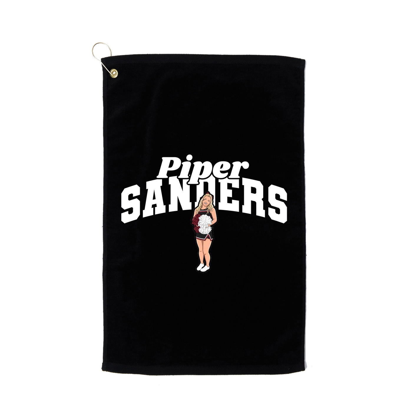 Golf Towel — Signature Arch in Black