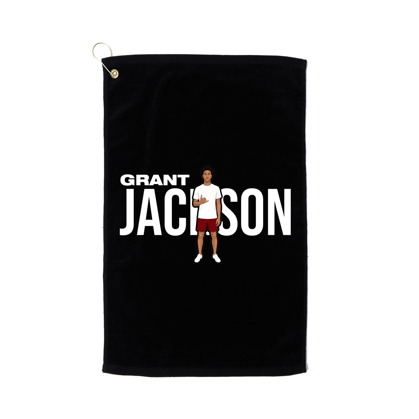 Golf Towel — Player Name in Black