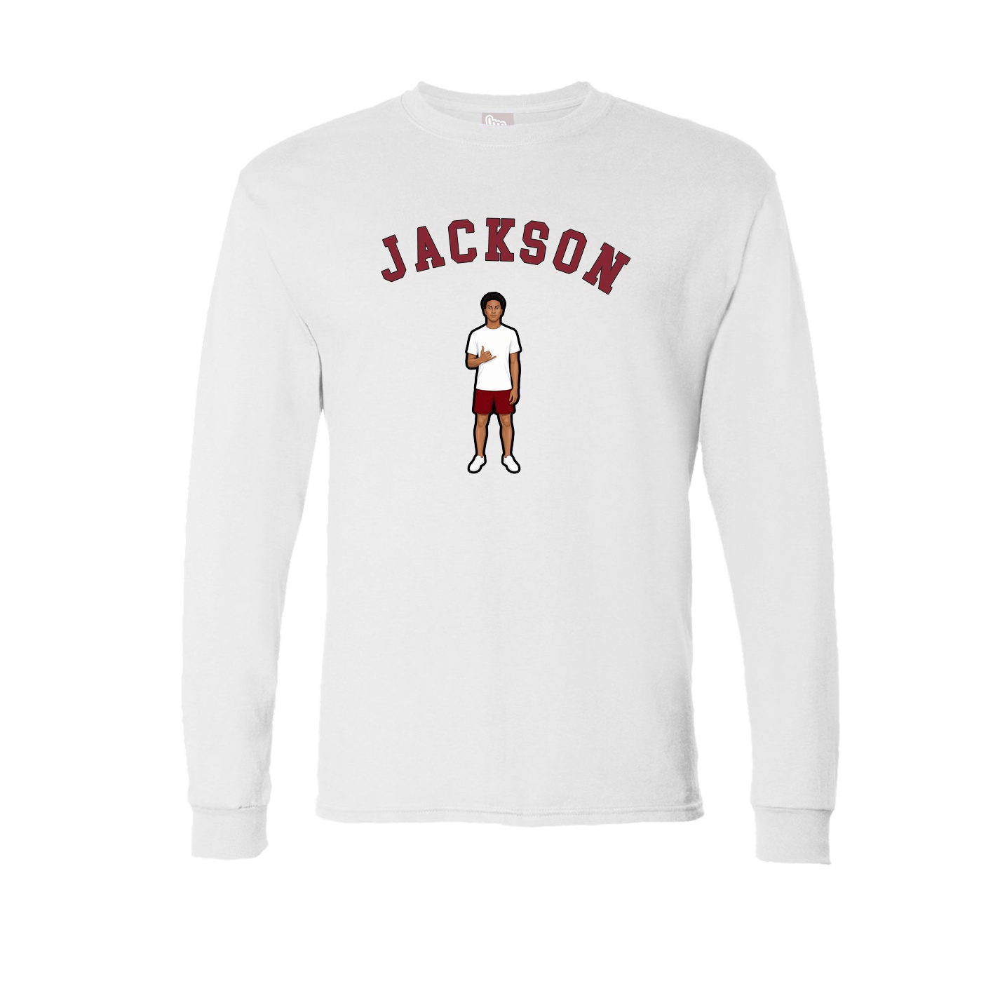 Long Sleeve Tee — Shirsey Arch in White